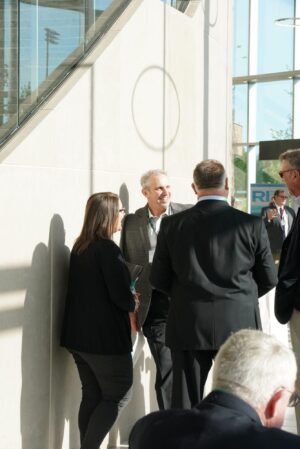 People at world trade day event